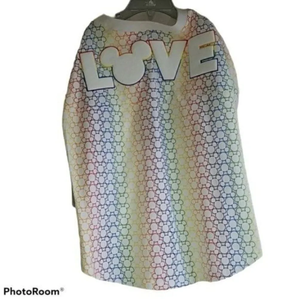 Disney Dog T Shirt Spirit Jersey Pride Rainbow EX Large Top Shirt Mickey Mouse